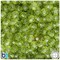 BeadTin Light Avocado Transparent 8mm Faceted Round Plastic Craft Beads (450pcs)